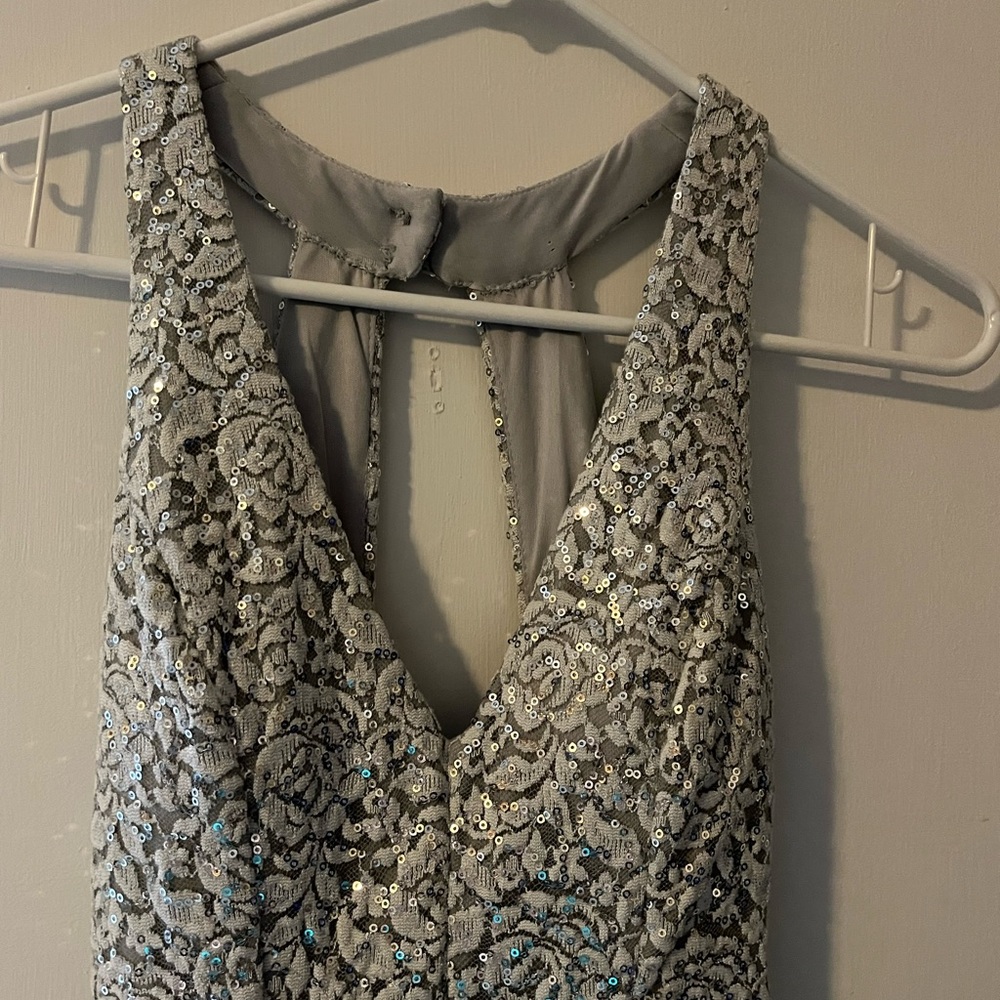 silver. nice fancy dress great condition